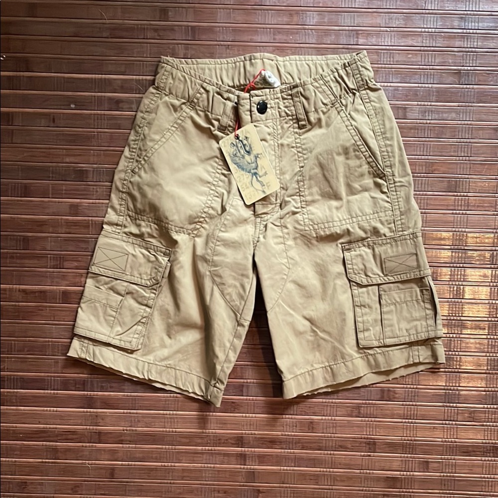 Kids Tan Cargo Shorts